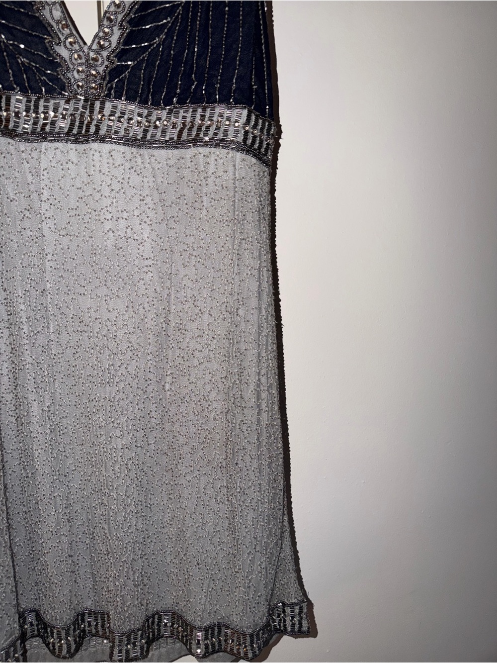Free People Moondust Beaded Mini Dress in Silver - Picture 9 of 10